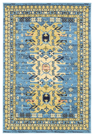 Unique Loom Light Blue Oasis Taftan 4' 0 x 6' 0 Area Rug