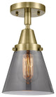 Innovations Lighting 447-1C-AB-G63 Small Cone 1 Light 6.25" Flush Mount