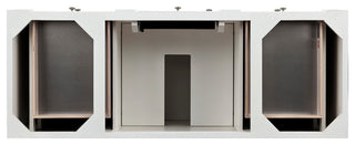 Bristol 60" Single Vanity Bright White, Eternal Marfil Quartz
