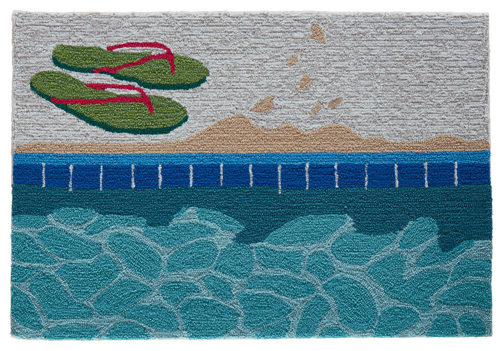 Frontporch Poolside Indoor/Outdoor Rug Water 2'x3'