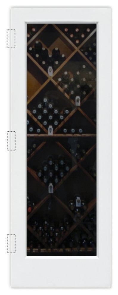Wine Door - Grape Cluster Grape Ivy - Primed - 32" x 84" - Book/Slab Door