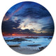 Colorful Traditional Asian Boats, Landscape Round Wall Art, 11"