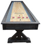 Brazos River Pro-Style Shuffleboard Table, Weathered Black, 14'