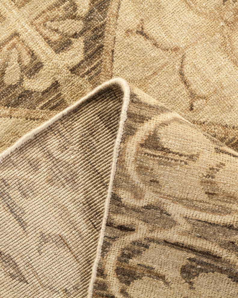 Eclectic, One-of-a-Kind Hand-Knotted Area Rug Gray, 8'2"x9'6"
