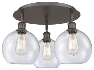 Innovations Athens 3 19.75" Flush Mount Oil Rubbed Bronze