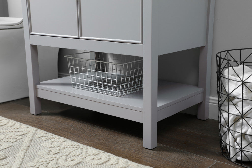 30" SIngle Bathroom Vanity, Grey