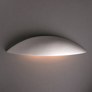 Ambiance Outdoor Large Ceramic Sliver Downlight Wall Sconce, Bisque, LED
