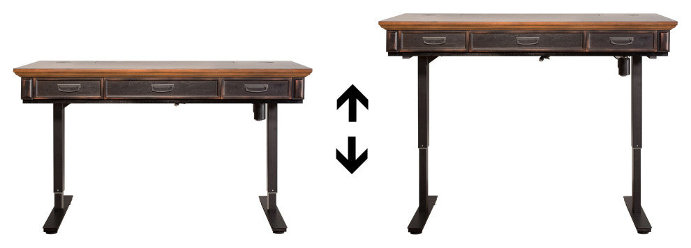 Hartford Wood Electric Sit Stand Desk