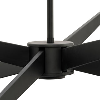 Tosca Collection Six-Light Luxe Chandelier, Matte Black