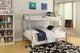 Tritan Bunk Bed, Twin Over Full, Silver