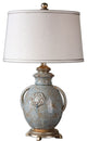 Uttermost Cancello Blue Glaze Lamp