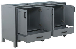 Ziva Transitional Dark Grey 60" Vanity Cabinet Only