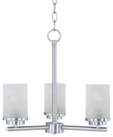 Maxim 10203 Corona 18"W 3 Light Chandelier - Satin Nickel