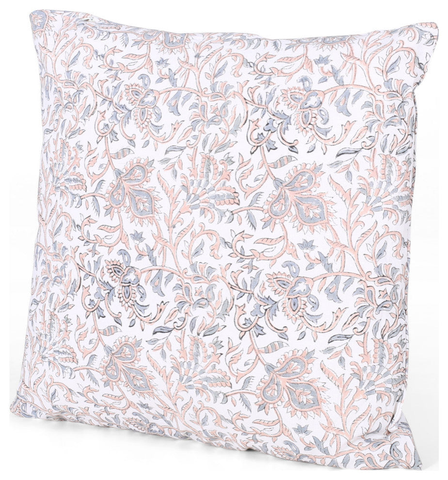 Amaya Modern Handcrafted Fabric Throw Pillow, Set of 2