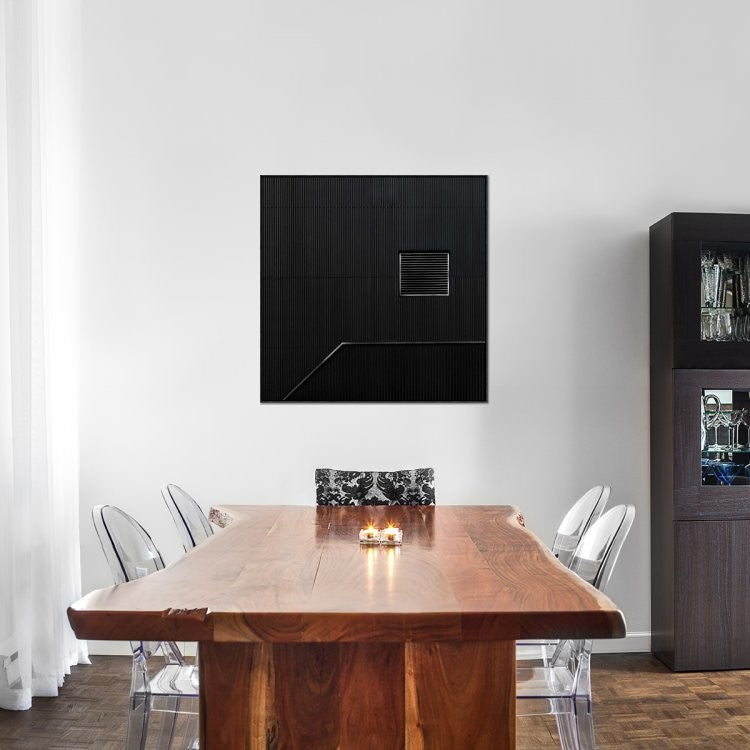 "The Hatch" Framed Canvas Giclee by Gilbert Claes, 37x37"