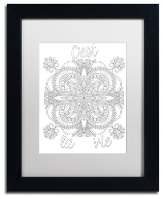 Hello Angel 'Inspirational Quotes 9' Art, Black Frame, 14"x11", White Matte