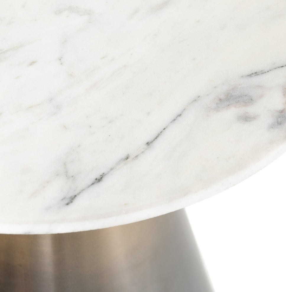 Armon End Table-Ombre Antique Brass