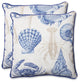 Sealife Marine 18.5" Throw Pillow, Set of 2