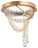 Revere 1-Light LED Flush Mount Ceiling Light in Heirloom Gold