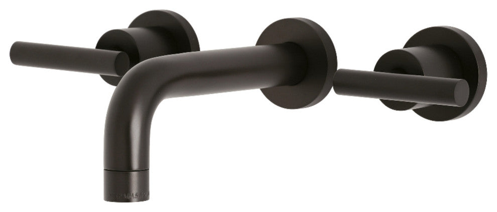 KS8125CML 2-Handle 8" Wall Mount Bathroom Faucet, Oil Rubbed Bronze