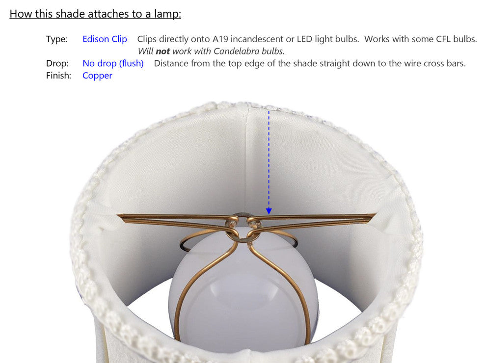 Evanston Round Bell Lampshade, 10"x5"x6"
