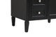 Home Living Vanity with Carrara White Marble Countertop, Black, 32", Single Sink