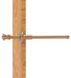Carolina Retractable Pullout Garment Rod, Brushed Bronze