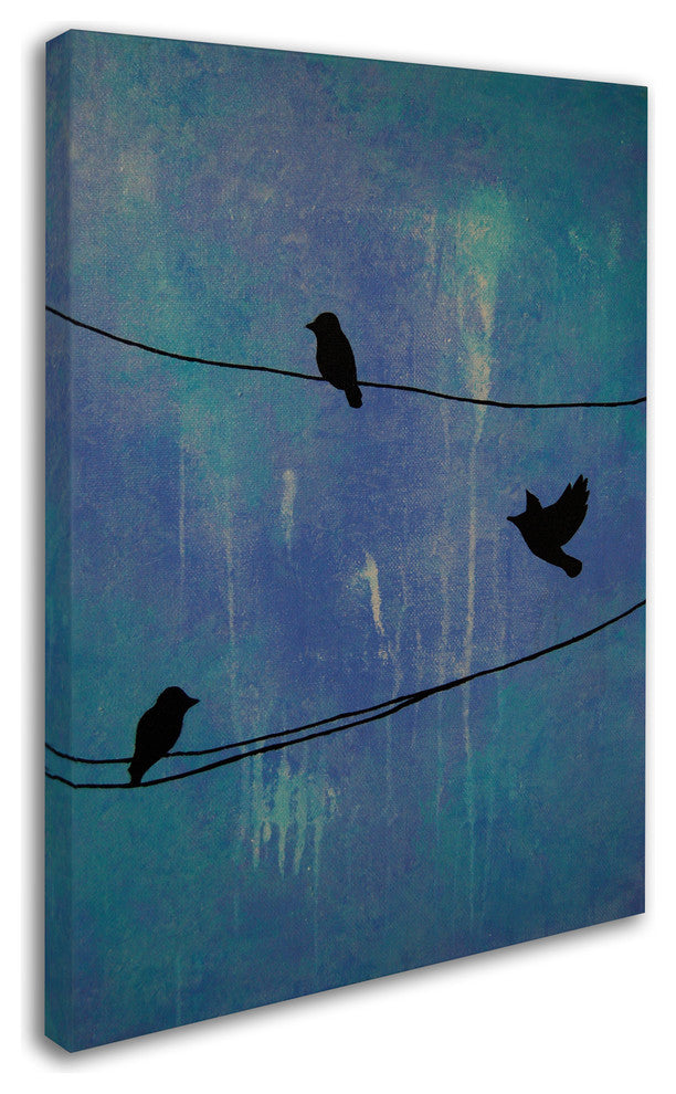 'Birds Arrival' Canvas Art by Nicole Dietz