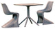 Bloom Patio Dining Set With 2 Chairs Dark Gray
