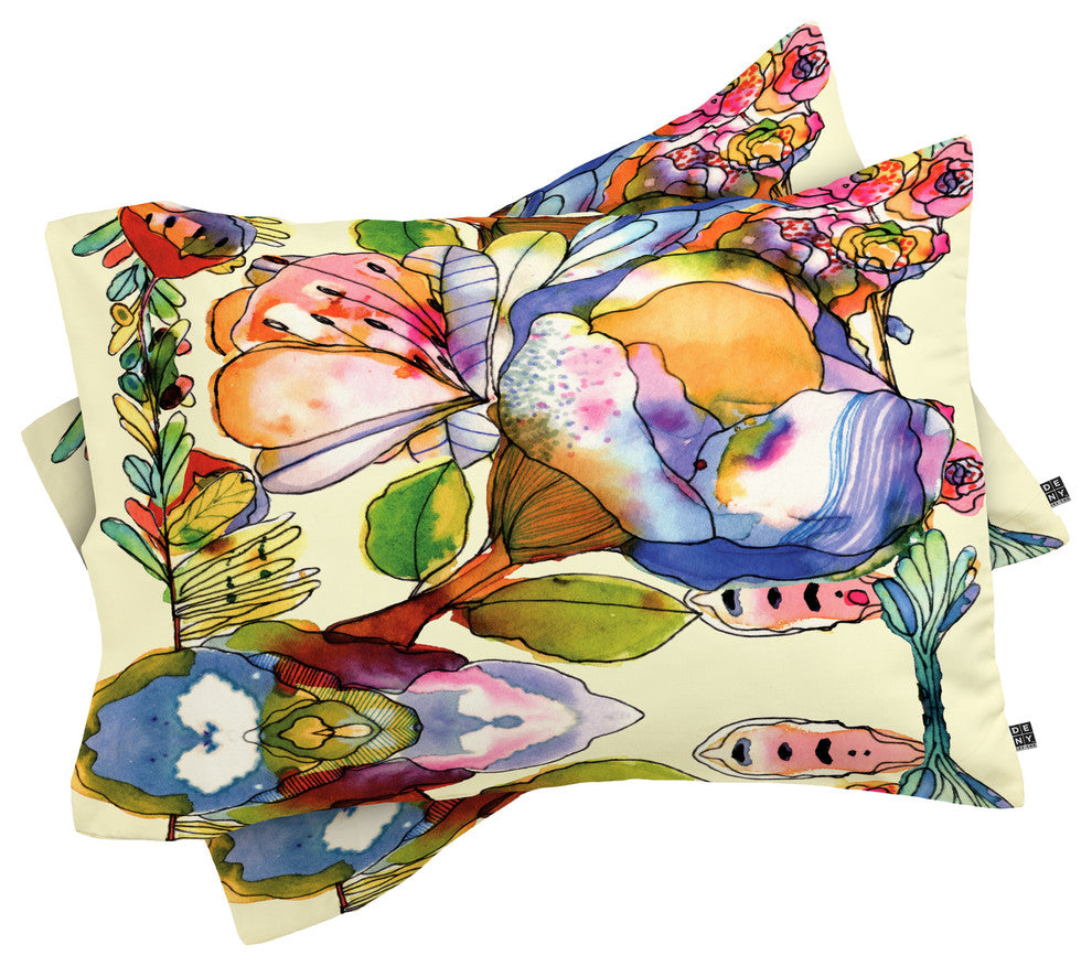 Deny Designs Cayenablanca Blossom Pastel Pillow Shams, King