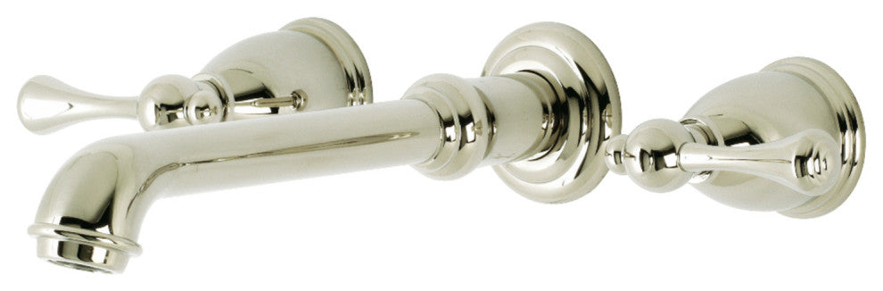 KS7026BL Two-Handle Wall Mount Tub Faucet, Polished Nickel