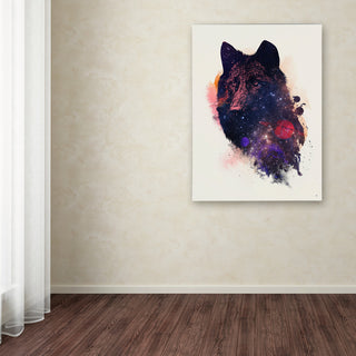 Robert Farkas 'Universal Wolf' Canvas Art, 19x14