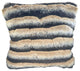 Plutus Taupe Black Wild Wolf Animal Faux Fur Luxury Throw Pillow, 12"x20"