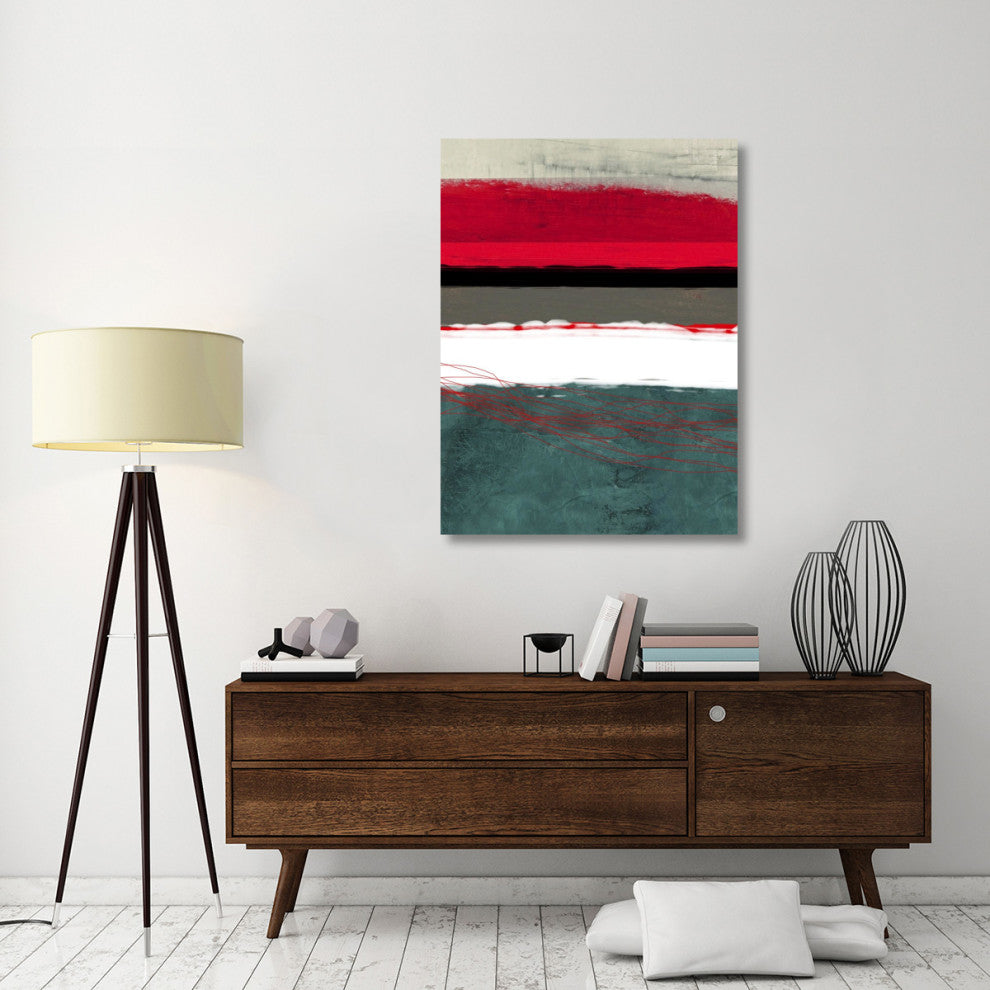 "Abstract Stripe Theme Grey And White" Fine Art Print