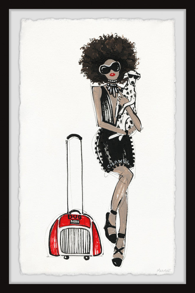 "I'm on My Way" Framed Painting Print, 8x12
