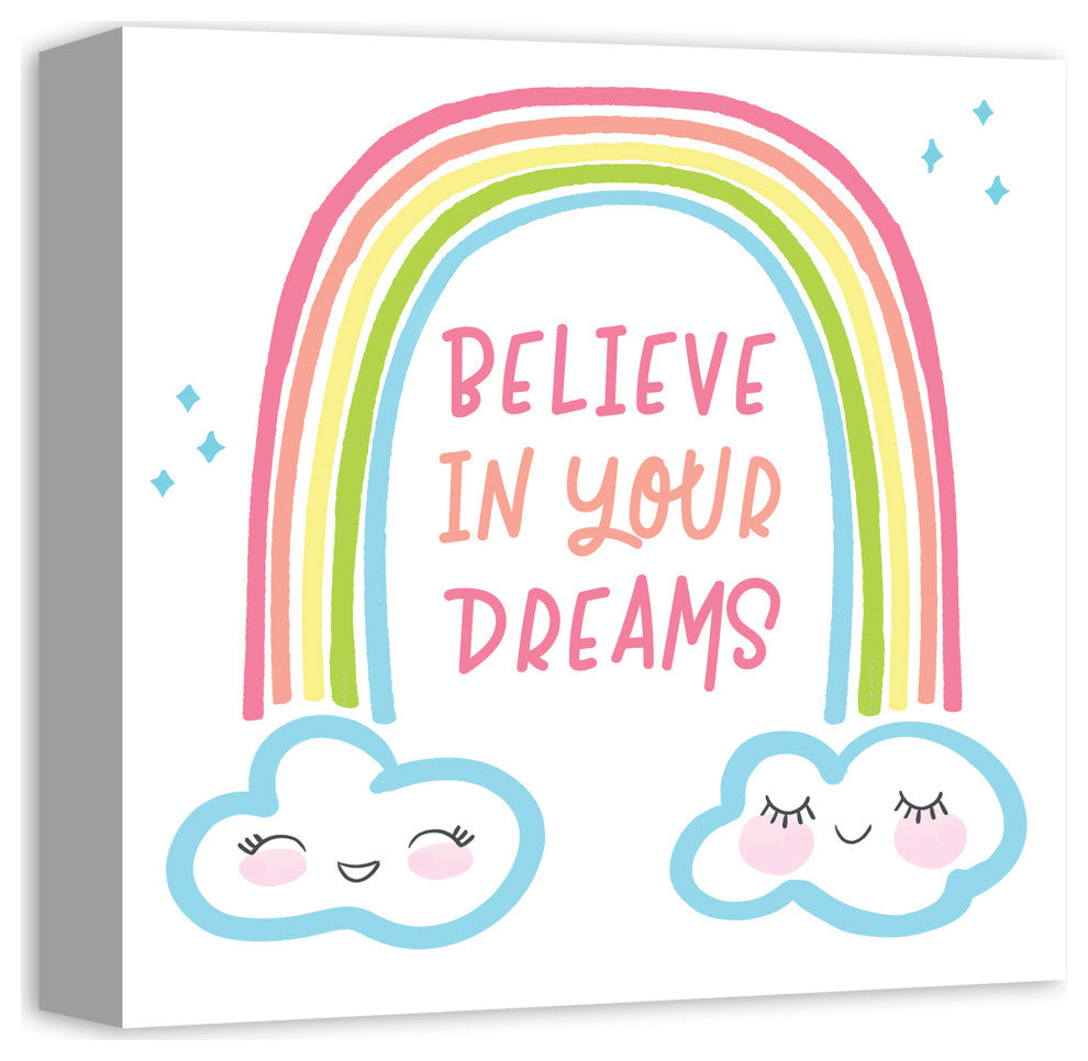 Believe In Your Dreams 12x12 Canvas Wall Art