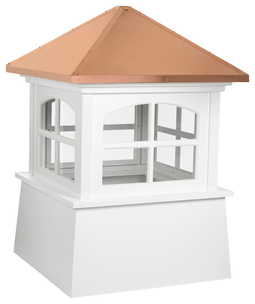 Huntington Vinyl Cupola With Copper Roof, 26"x36"
