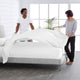 Bare Home Flat Top Sheets - Multi-Pack, White, Full, Set of 2