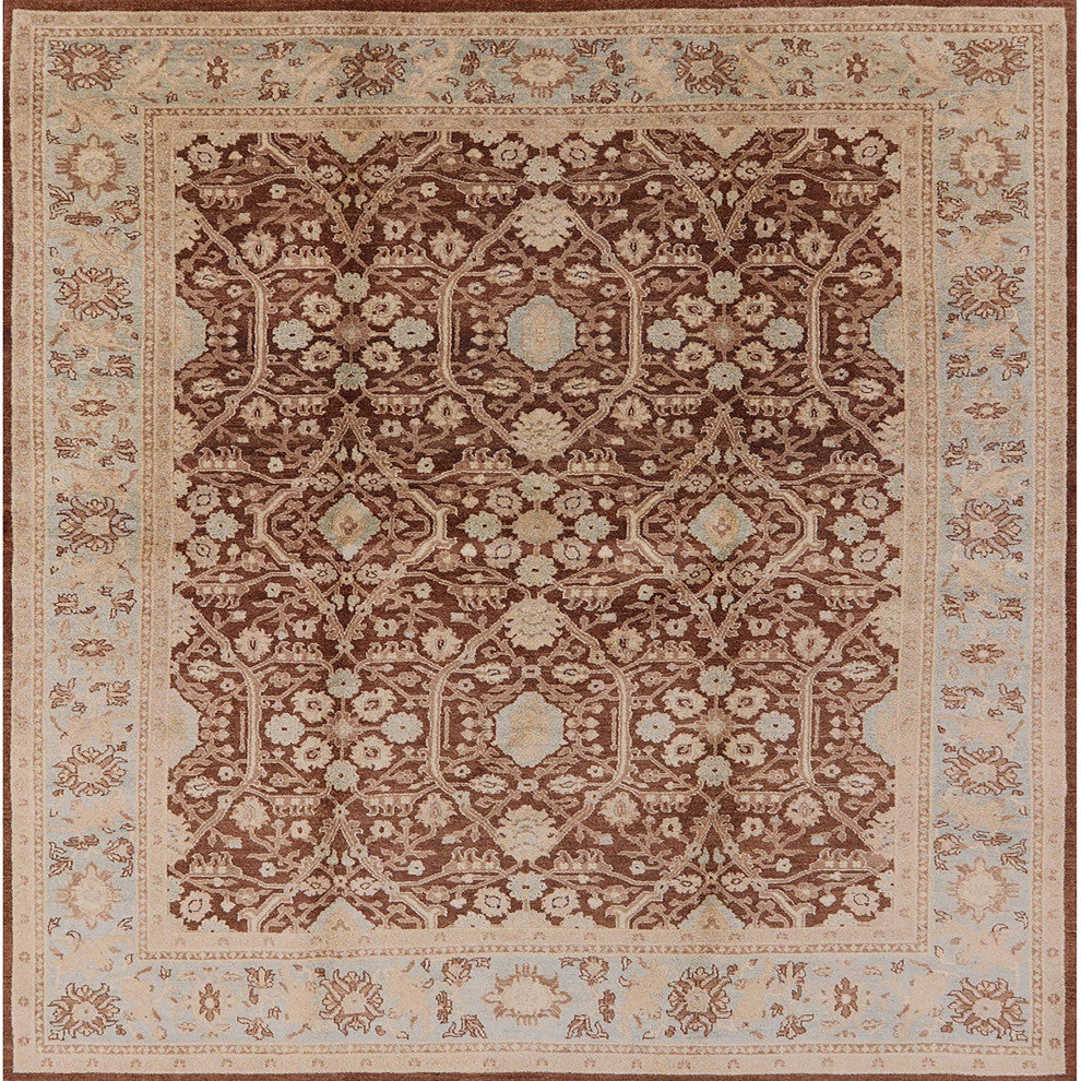 Ahgly Company Indoor Square Mid-Century Modern Area Rugs, 4' Square