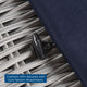 Sofa Corner Chair, Rattan, Wicker, Gray Blue Navy, Modern, Outdoor Patio