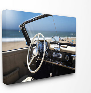 Long Beach Vintage Car, 16"x20", Stretched Canvas Wall Art