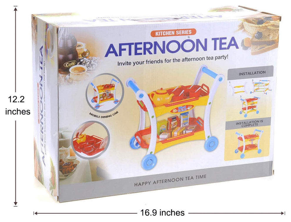 Tea Time Trolley Cart Pretend Play Set