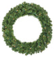 36" Pre-Lit Canadian Pine Artificial Christmas Wreath Clear Lights
