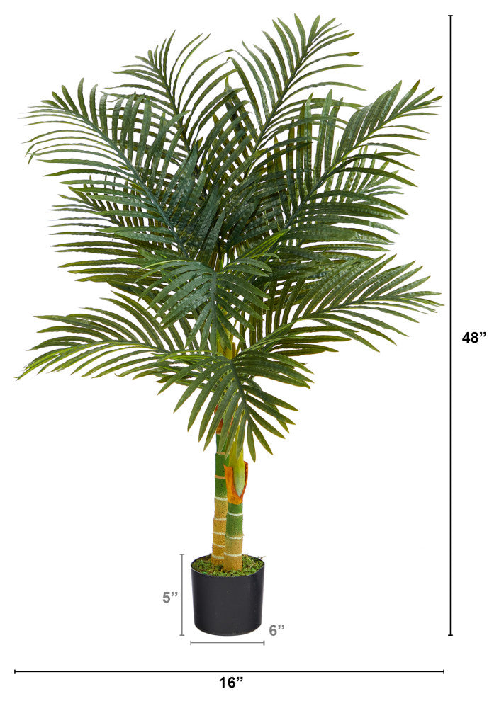 4' Golden Cane Artificial Palm Tree