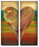 Heartwork "Dayle" 2-Piece Canvas Art Set, 40"x16"