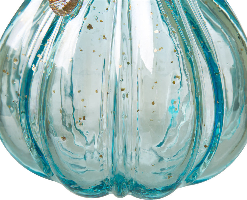 8.46" Blue Glass Gourd