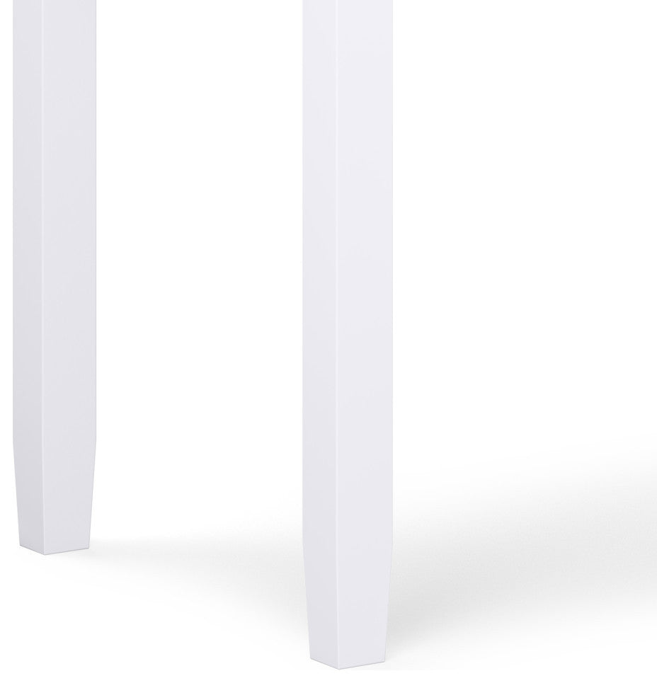 Warm Shaker Solid Wood Desk, White