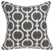 20" X 7" X 20" Transitional Gray And White Accent Pillow Cover With Poly Insert