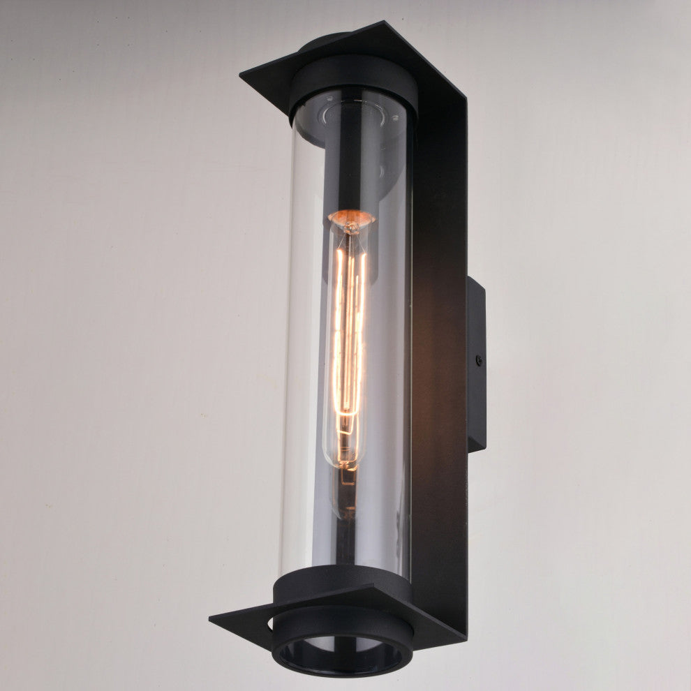 Vaxcel Lighting T0712 Brighton Park 18" Tall Wall Sconce - Textured Black