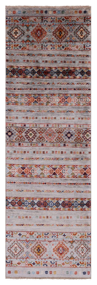 Super Kazak Khorjin Handmade Runner Rug 2' 5" X 7' 9" Q11029